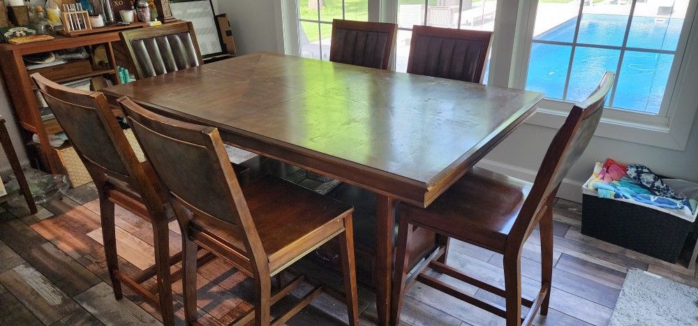 Dining Table With 8 Chairs Counter Height