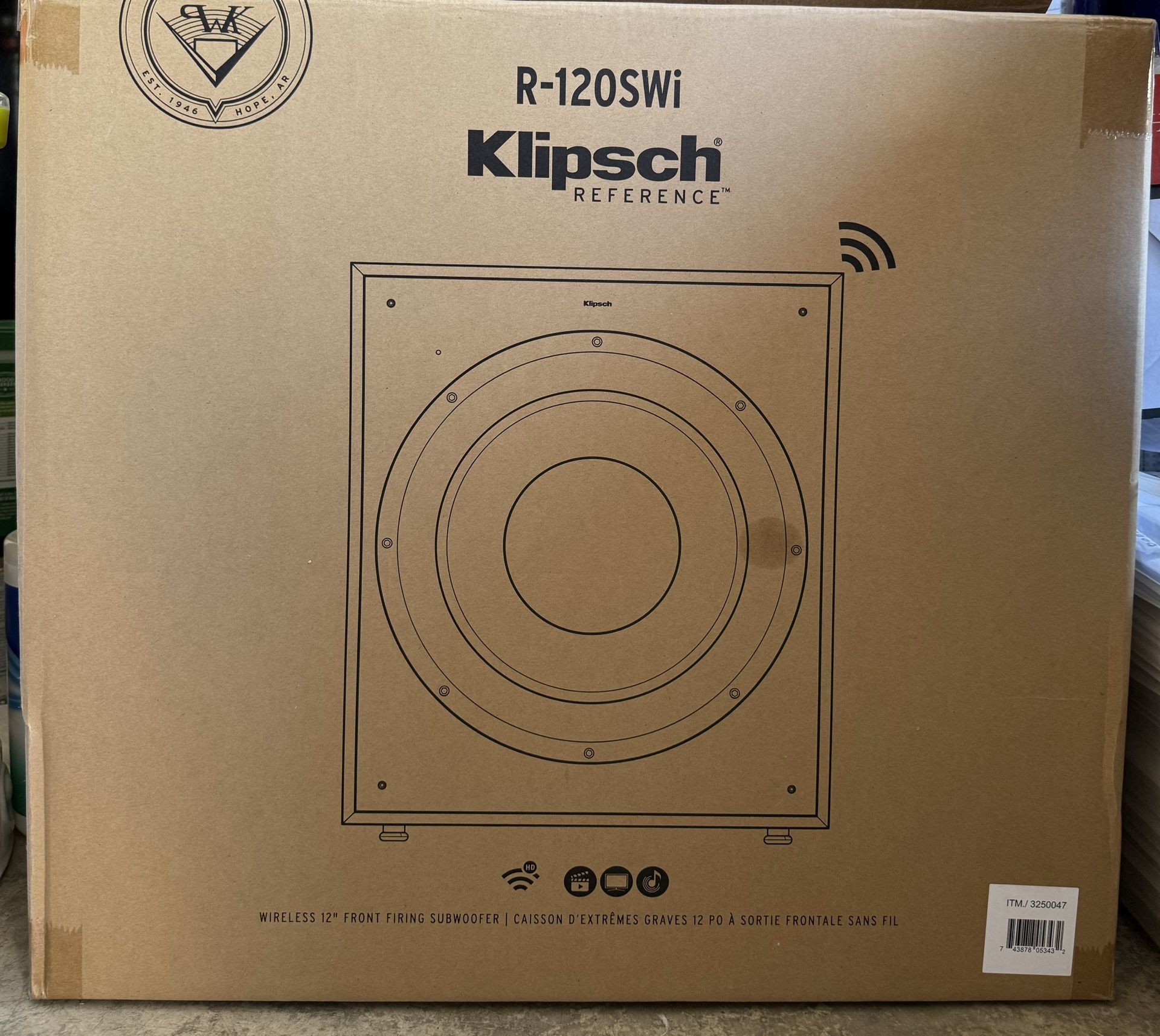 Klipsch Sub Woofer R_120SWi- Brand New