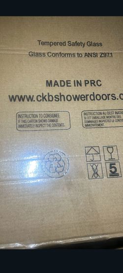 Brand new glass shower doors