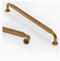 Antique Brass Kitchen Cabinet Handles, 7.5”, 10 Pcs