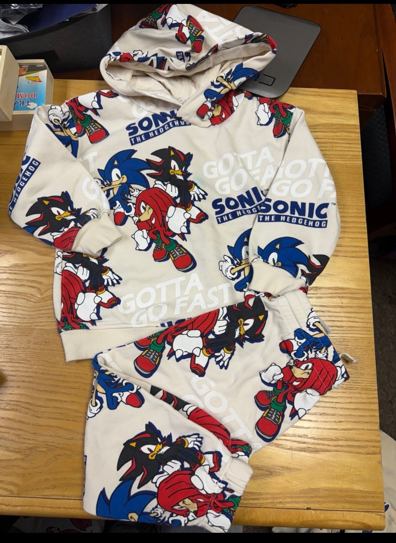 H&M Sonic 3t Toddler Boy Girl Sweatshirt Pants Set 