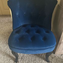 Blue Velvet Chair