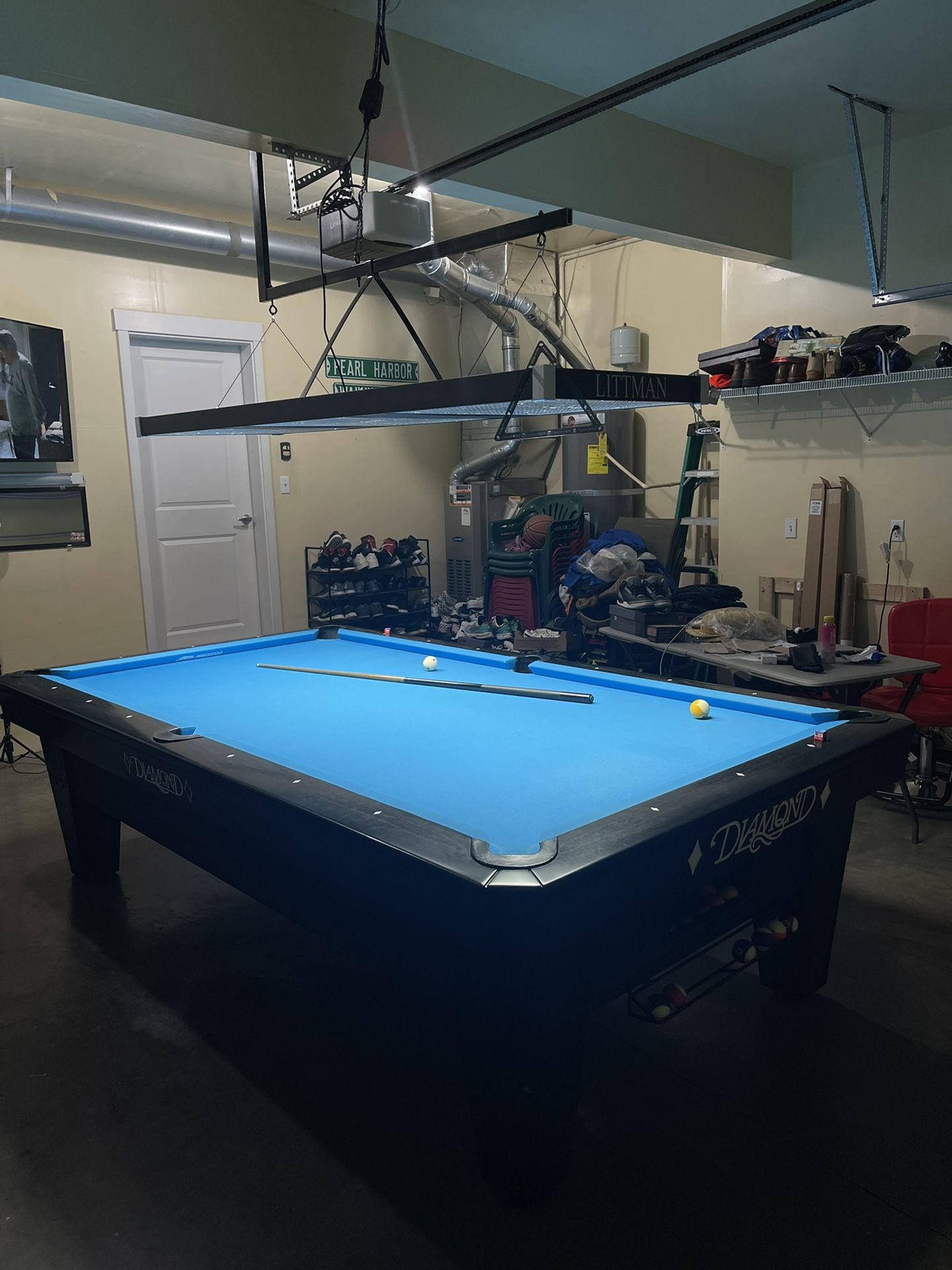 9ft Diamond Pro/Am Pool Table (Blue Label)