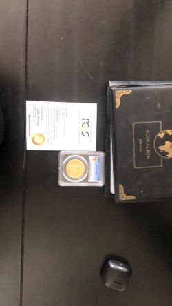 Copper and gold coins