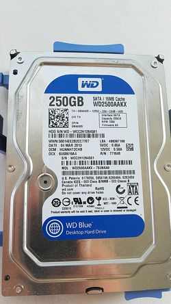 WD 250GB Sata hard drive. Tested working