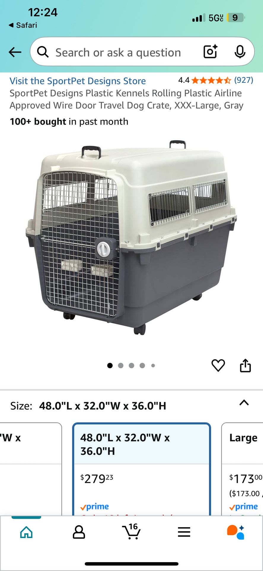 Sportspet Designs Plastic Dog Kennel 
