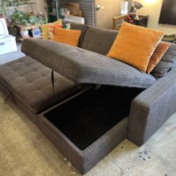 L-shaped Sectional Sleeper Couch