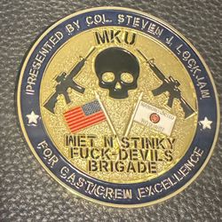 “One Battle After Another” Wrap Gift Custom Coin Giving To Crew By Sean Penn