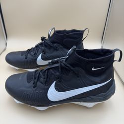 Size 15 Nike Alpha Huarache NXT MCS Black Men’s Baseball Cleats DJ6517-002 NEW