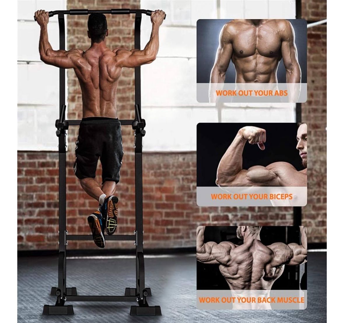 Pull Up & Dip Power Tower and 300 lb. User Capacity