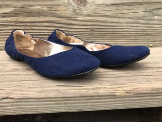 Blue flats size 9