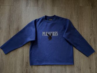 PLEASURES X PLAYBOY MENS BUNNY LOGO CREWNECK sz: small