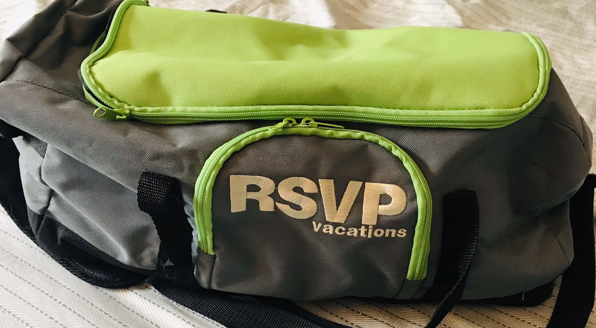 duffle bag RSVP gay vacations pre owned