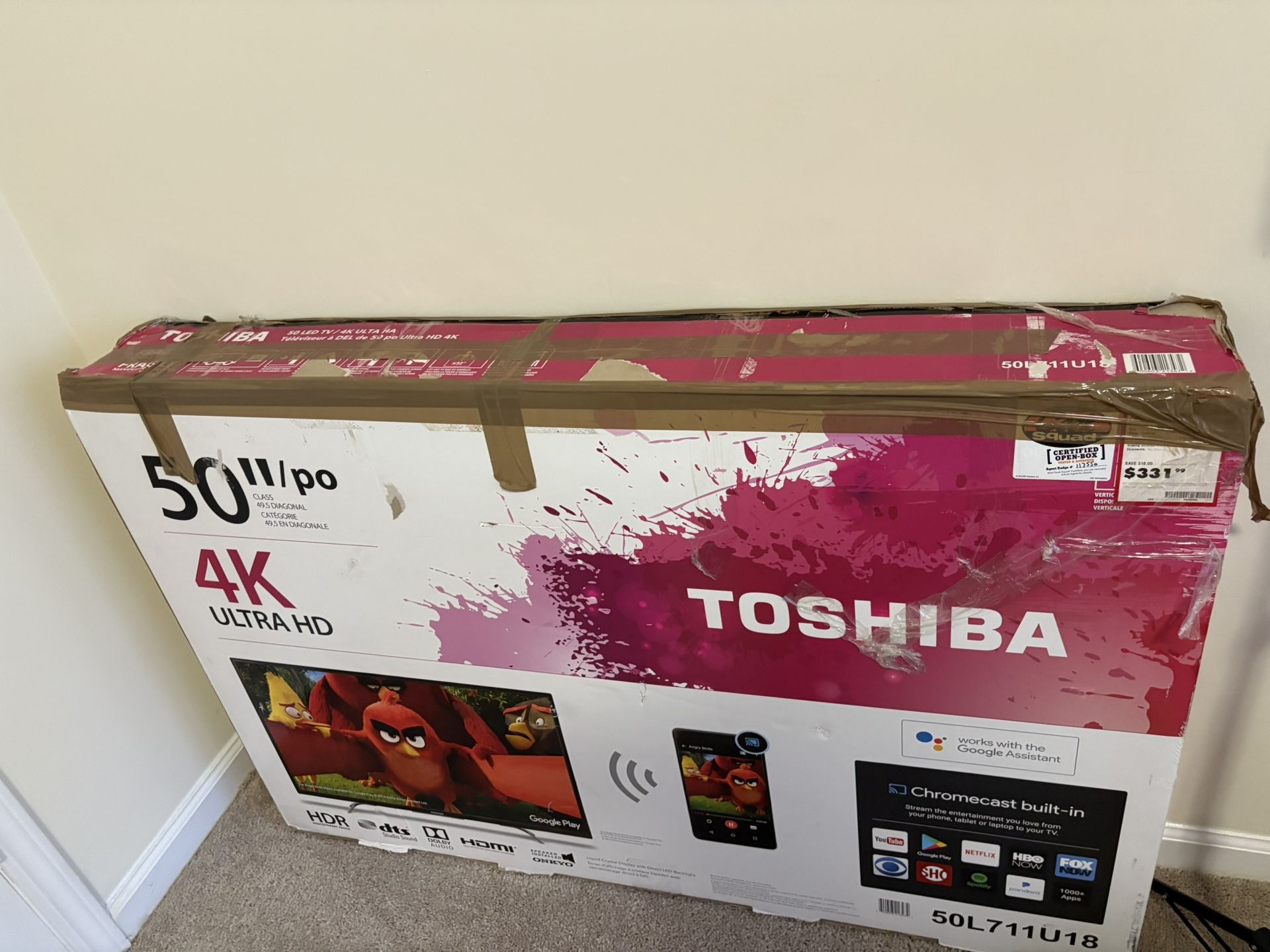 📺 Toshiba 50" 4K Ultra HD Smart TV – Brand New in Box