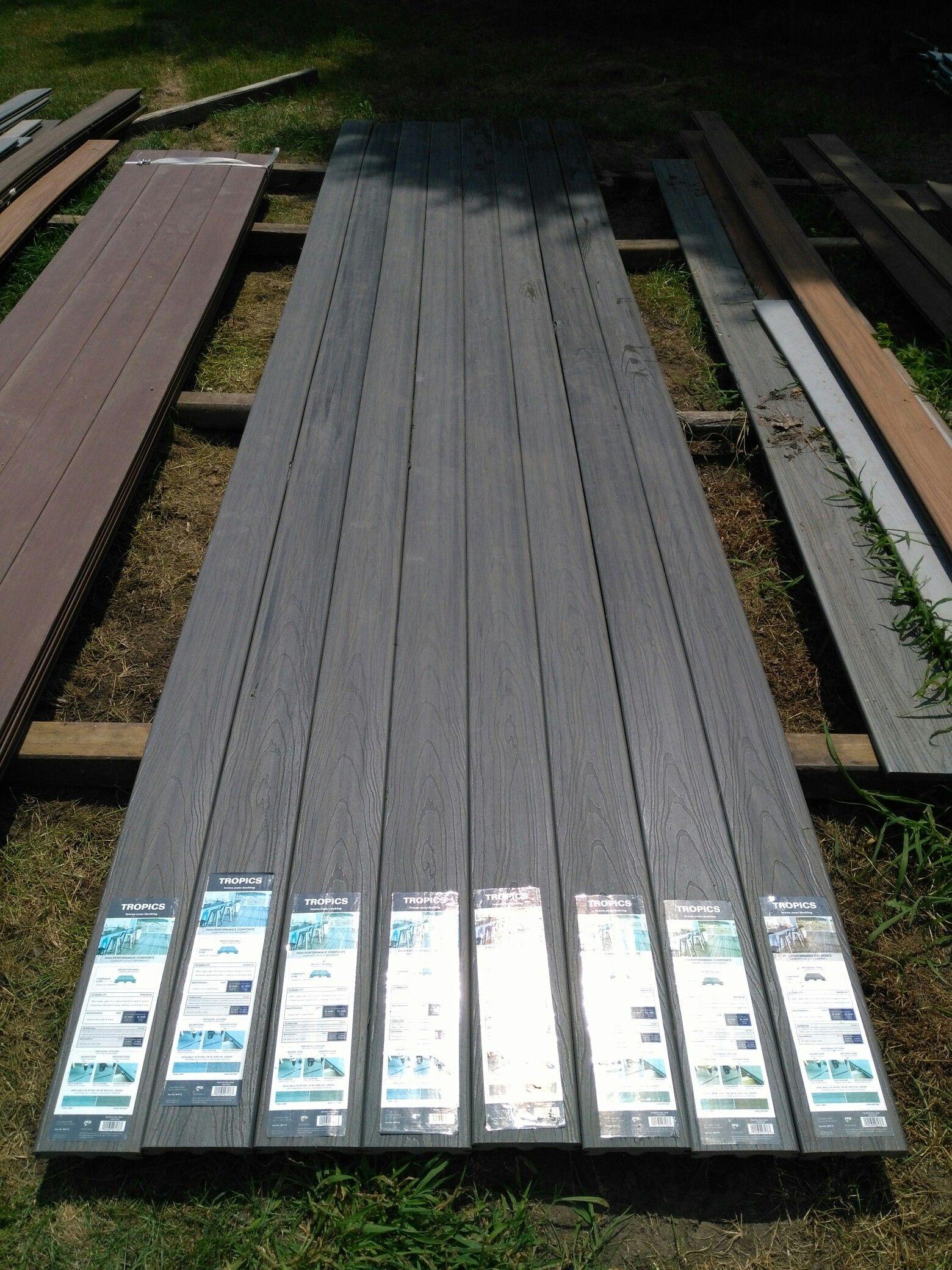 1x6x16 Tropics composite deck boards - decking planks