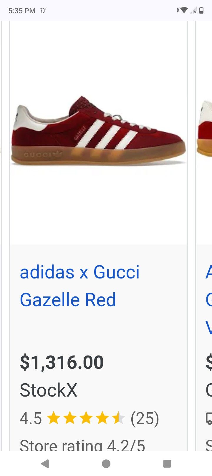 ADDIDAS X GUCCI GAZELLE SHOES