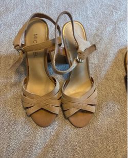 Tan/beige heels