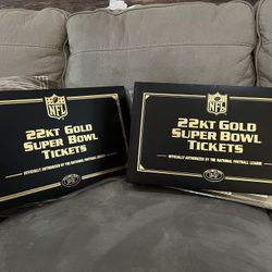 22kt Gold Super Bowl Tickets 1(contact info removed)