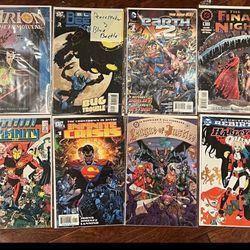 DC Comic Book Bundle: Blue Beetle, Harley Quinn, JLA