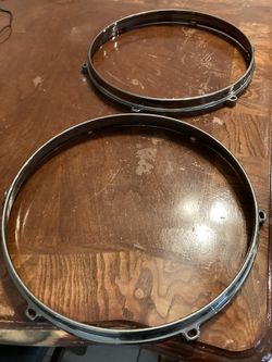 12” 6 Hole Die Cast Hoops Black Nickel Plated