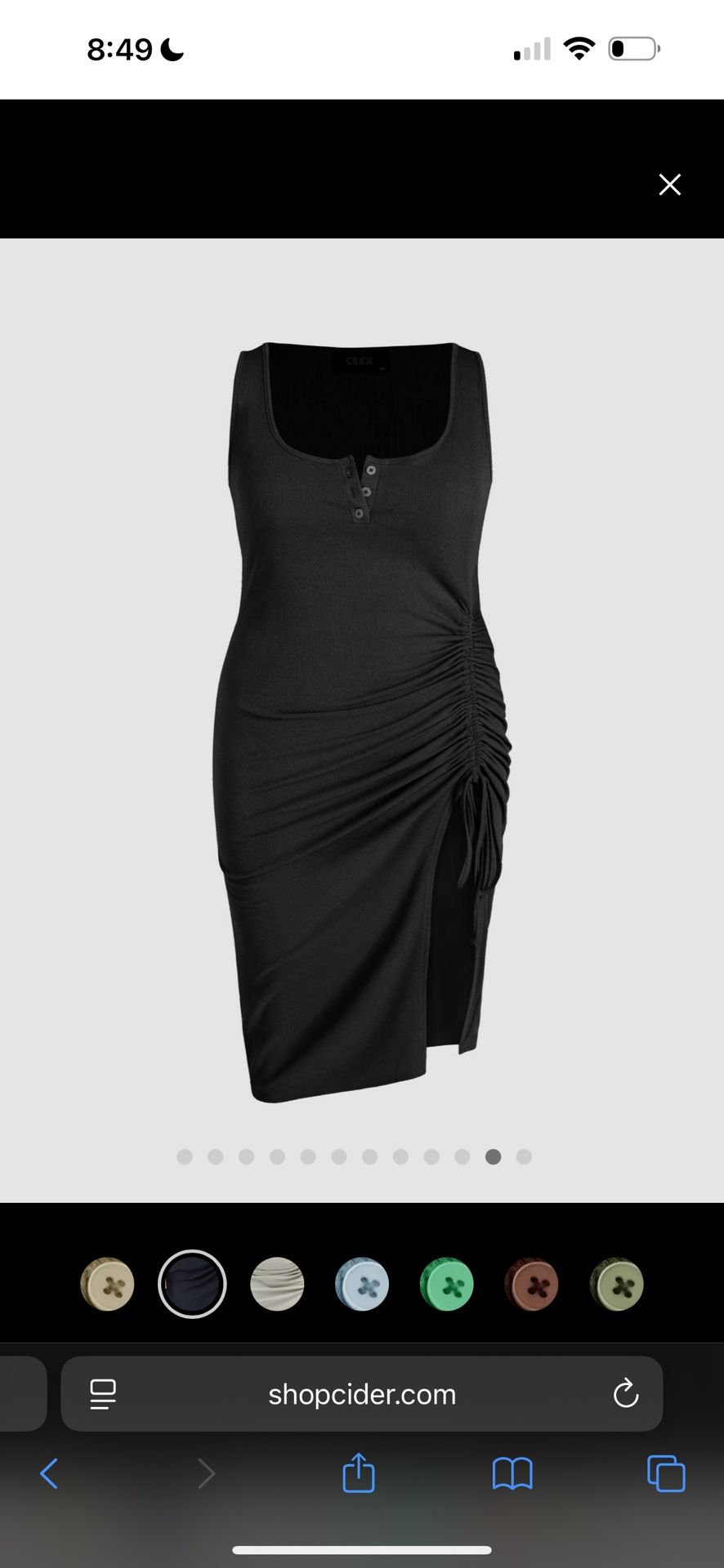 Cider Plus Size Black Ribbed Bodycon Midi Dress Scoop Neck Sleeveless Size 4X