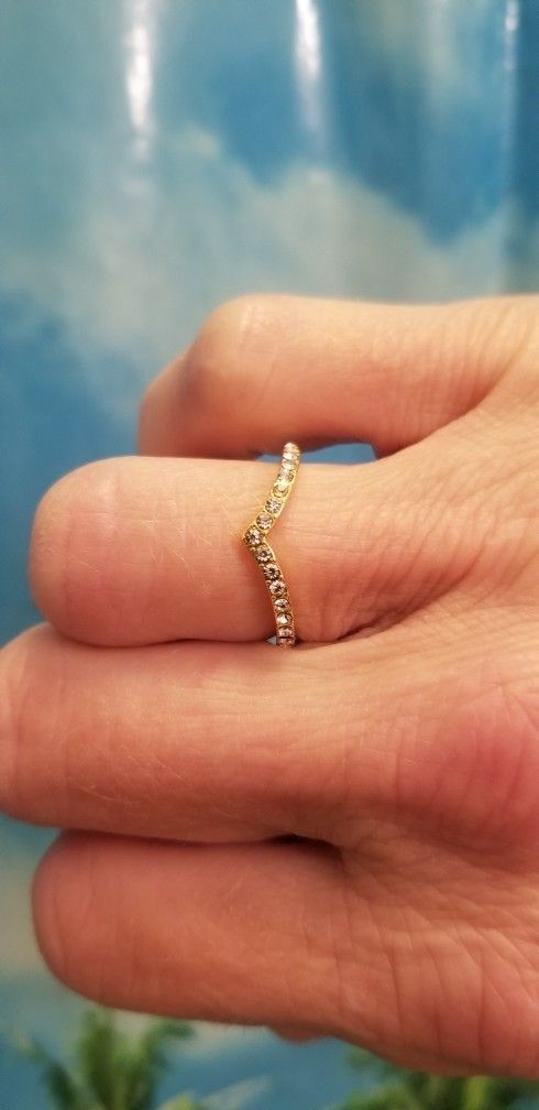 Crystal Accented Fashion Ring