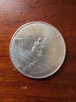 2021 Mexican Libertads 1 oz each - 1 tube of 25 coins (25 oz) .999 fine silver - uncirculated