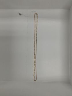 14K 3.4G Diamond Cut Figaro Chain