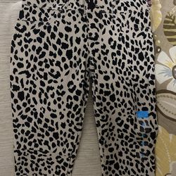 Girls New Cheetah prints Pants Shirt 