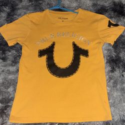 TRUE RELIGION YELLOW/GOLD SHIRT