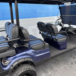 2021 ICON 6 Passenger Electric Cart . Lithium Battery Upgraded, 30 Mph Max Speed . Like New . Lifted,Rims, And Custom Seats 
