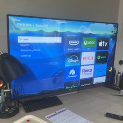 Lightly Used 50”  Philips 4K Smart TV in box