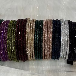 Sparkling Glass Bangles 