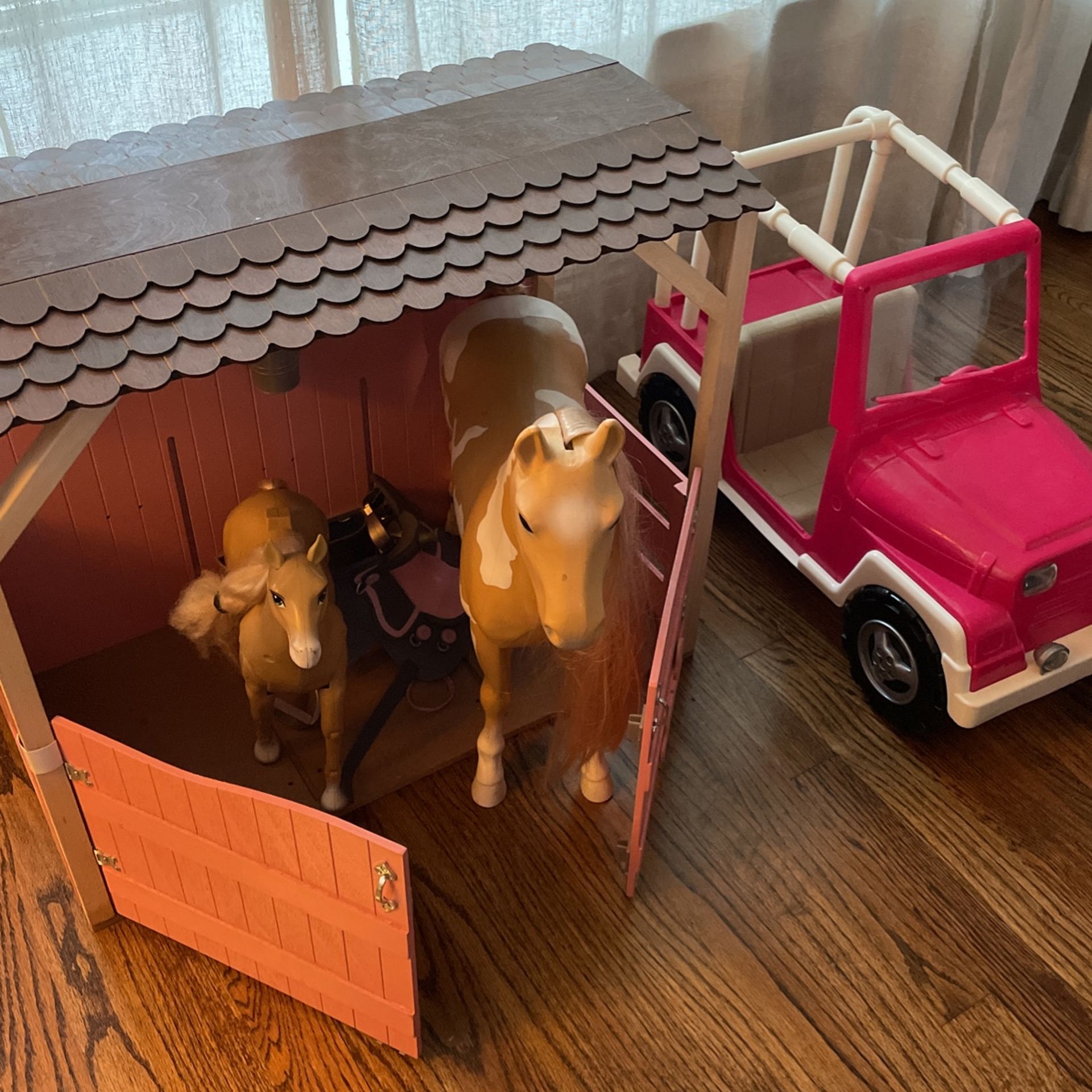 American Girl our generation Horse Saddle And Jeep