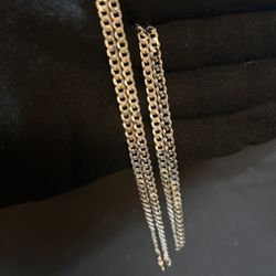 26” Diamond Cut Link 925 Silver Necklace 