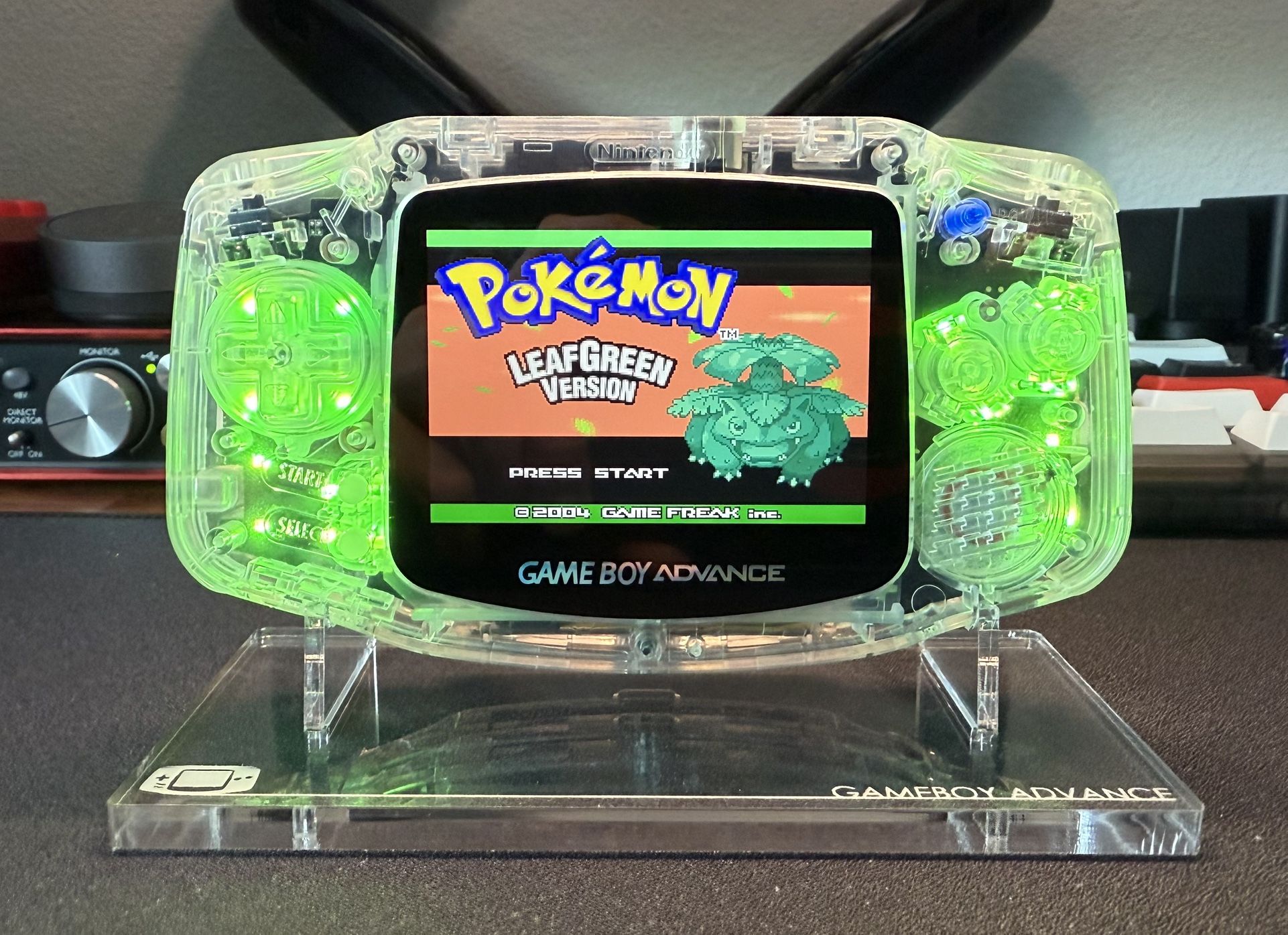 Gameboy Advance Full Custom System (Clear)