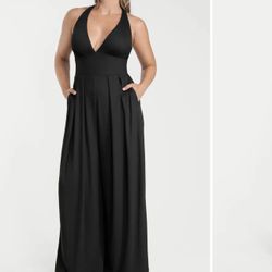 AirSlim® Deep Plunge Built-In S haping Jumpsuit