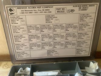 Allen head screws Cy-Chrome MK203S Midwest Acorn Nut Company