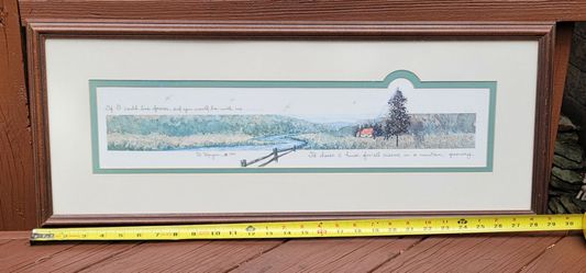 D. Morgan Framed Landscape Print with Verse