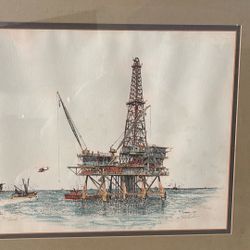 Limited Edition South Pass Drilling Rig By Al Richardson