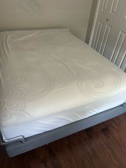 Queen size bed with frame