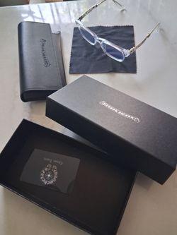 Chrome Hearts glasses clear on clear