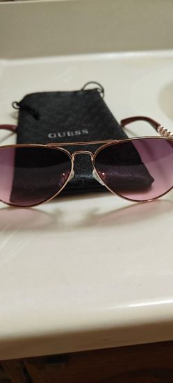 NEW...Guess Women's Metal Aviator GU7255 sunglasses