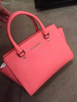NWT Michael Kors Selma Medium Handbag Watermelon In Original Packing