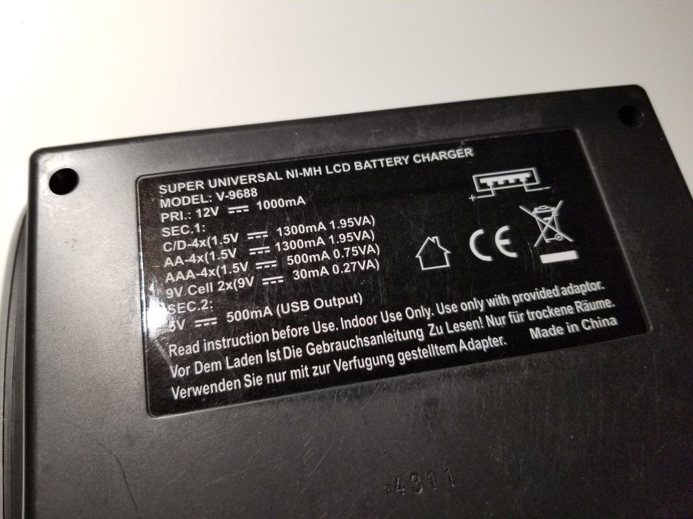 Tenergy smart battery charger