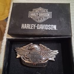 Solid Brass "Harley Davidson " Belt Buckle. 