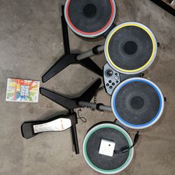 Wii Drum Set With Accessories 