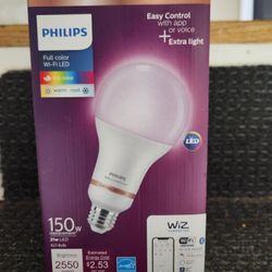 150-Watt Equivalent A23 LED Dimmable Smart WiFi Connected LED Light Bulb Color and Tunable White 2200K 6500K 
