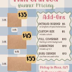 Custom Hand Painted Party Banners