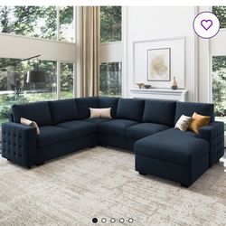 Chasidi U-Shaped Sectional Sofa Bed Pull Out Sleeper Couch With Storage Chaise Bb